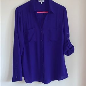 Express button down blouse